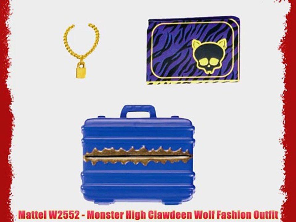 Mattel W2552 - Monster High Clawdeen Wolf Fashion Outfit