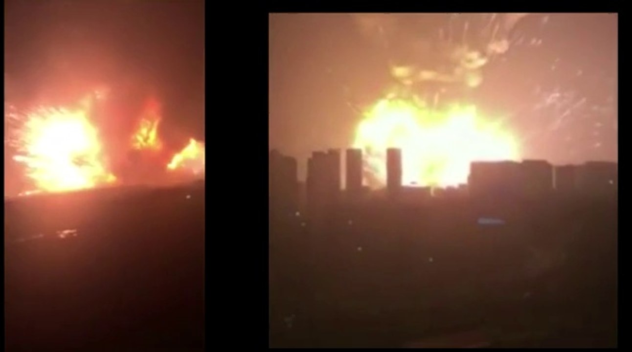 L'explosion filmée depuis différents points de vue