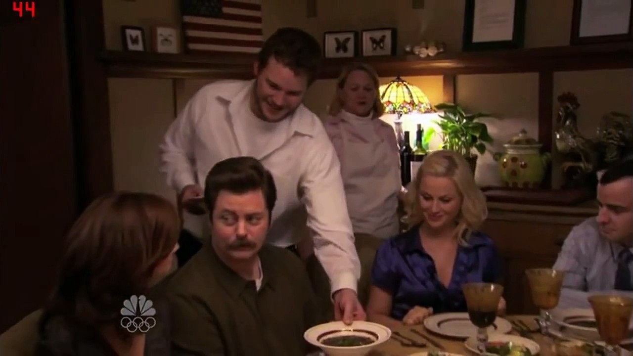 Tom Haverford -THIIS IS HOW YOU EAAAT IT