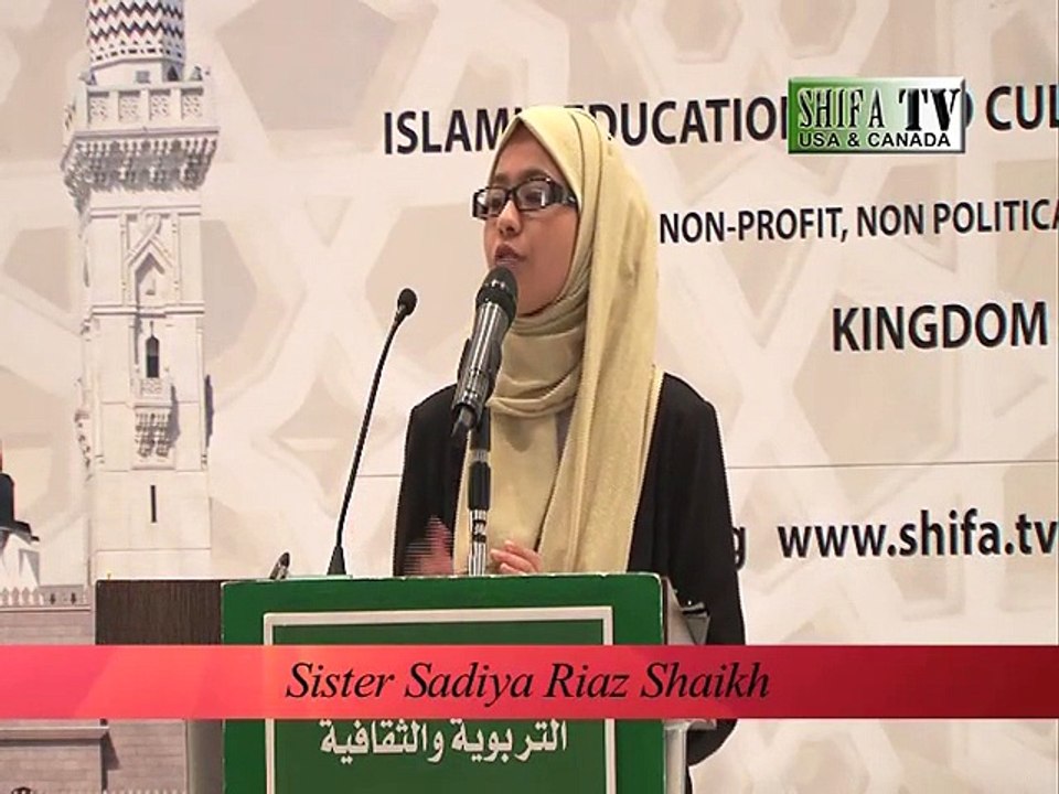 Speech- Adab with Parents Sister Sadiya Riaz Shaikh - video Dailymotion