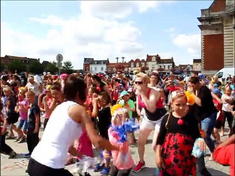Harnes: flash-mob des centres aérés