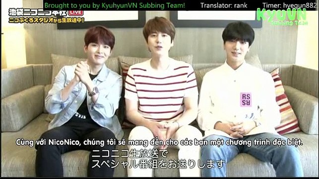 [Vietsub] 150809 SUPER JUNIOR - K.R.Y on NicoNico [KyuVN]
