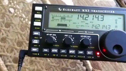 1098 Mile 5 Watt Confined space QRP QSO on Elecraft KX3 using Alpha Loop