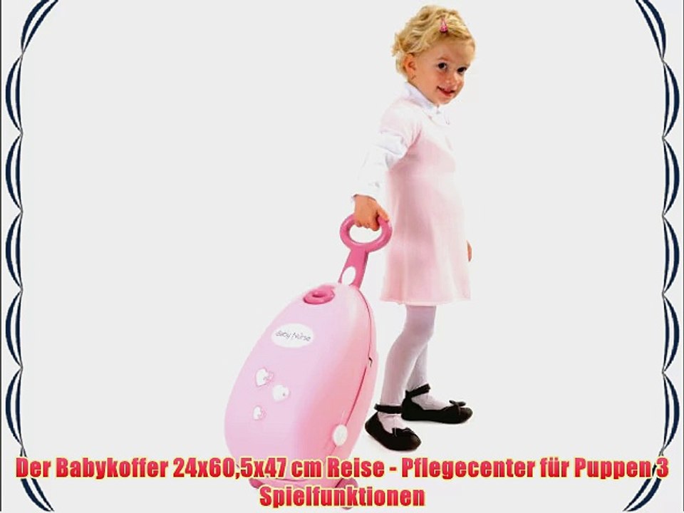 Der Babykoffer 24x605x47 cm Reise - Pflegecenter f?r Puppen 3 Spielfunktionen