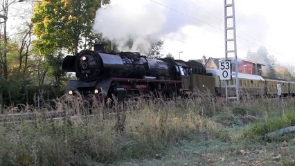 Dampfschnellzug.Mit der Dampflok Br 03 1010 und 1042 von Bremen über Hamburg auf die Insel Rügen.