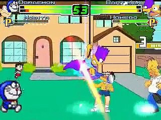 도라에몽 vs 심슨가족