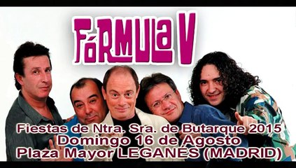 "FÓRMULA V" EN LAS FIESTAS DE LEGANÉS 2015