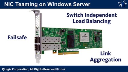 QLogic KnowHow: NIC Teaming on QLogic 10GbE Adapters for Windows Server