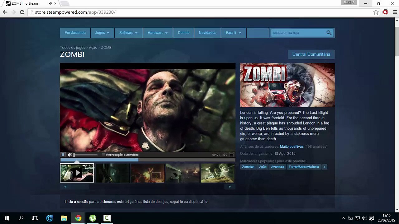 Baixar e Instalar: ZOMBI PC (2015) + Tradução em Português