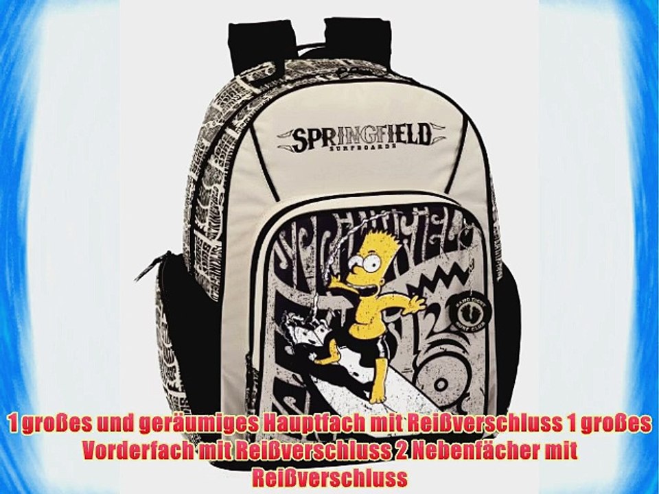 Simpsons Rucksack Bart Simpson Schulrucksack Sport Tasche gro? EDEL