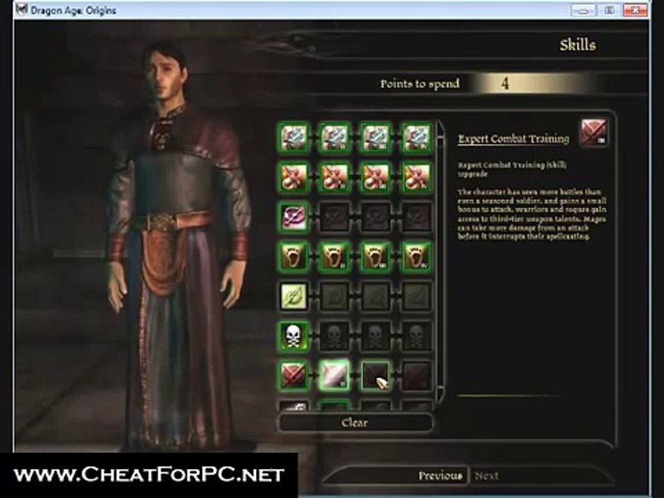 Dragon Age: Origins Cheats-MAX Attributes, Skills, Spells