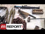 A1 Report - Lazarat, gjendet në pusetë arsenali i armëve që u përdorën ndaj policisë
