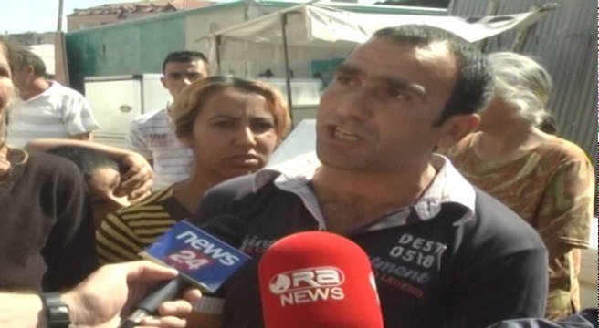 Korçë, Restaurimi i Pazarit të Vjetër, Familjet rome protestojnë: Banesat u përkasin ish-pronarëve