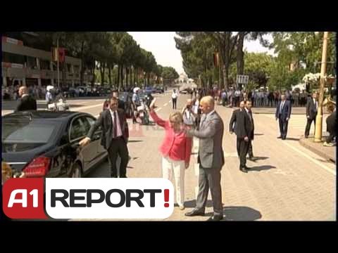 A1 Report - Kancelarja gjermane Merkel në Tiranë me “mendje” nga kriza greke