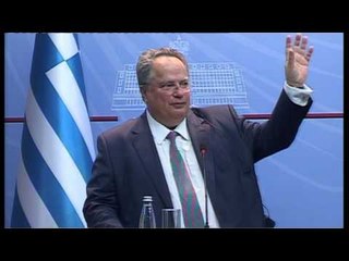 Konferenca e plotë e përbashkët Bushati- Kotzias- Ora News