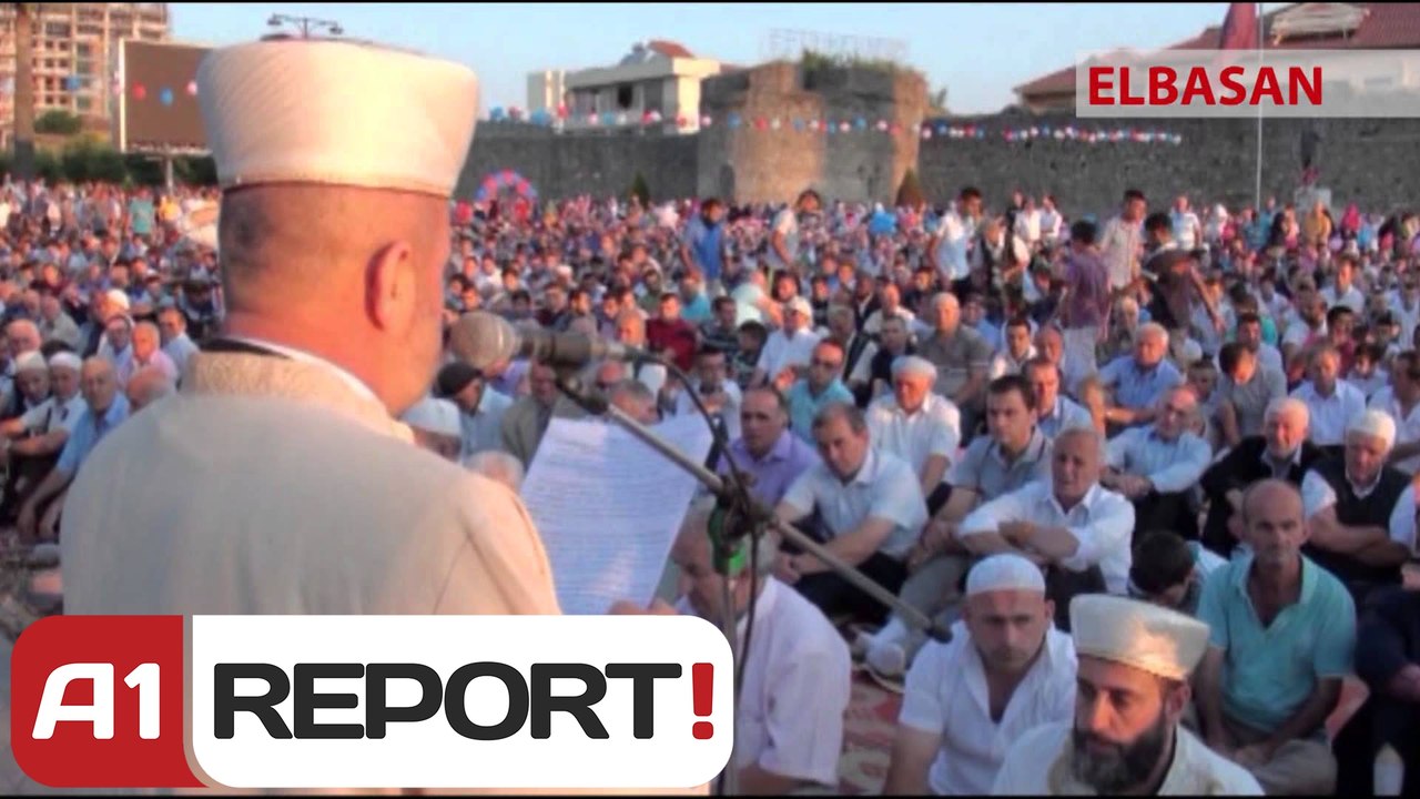 A1 Report - Shkodër, myftiu ndërpret fjalën e namazit për këmbanat katolike