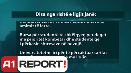 Descargar video: A1 Report - Raporti i komisionit, ja 16 risitë e ligjit të ri për arsimin e lartë