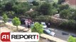 A1 Report - Aksidenti në aksin Lezhë-Balldre përmbyset makina, dy të plagosur