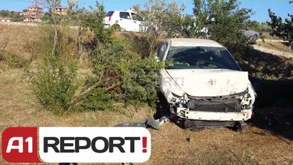 A1 Report - Lushnjë automjet del nga rruga dhe përfundon në oborrin e shtëpisë