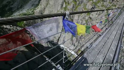 Trift, most wiszący, most linowy, Alpy, Szwajcaria, bridge in Switzerland