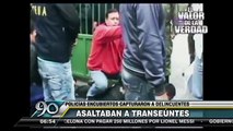 Policías encubiertos capturan banda de asaltantes al paso