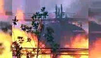 CHINA SHANDONG EXPLOSION - Caught On Camera Explosion in Shandong China ( RAW VIDEO )