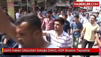 Ülkücüler Sokağa indi, HDP Binasını Taşladılar!