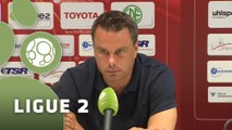 Conférence de presse Valenciennes FC - Bourg en Bresse 01 (1-1) : David LE FRAPPER (VAFC) - Hervé DELLA MAGGIORE (BBP) - 2015/2016