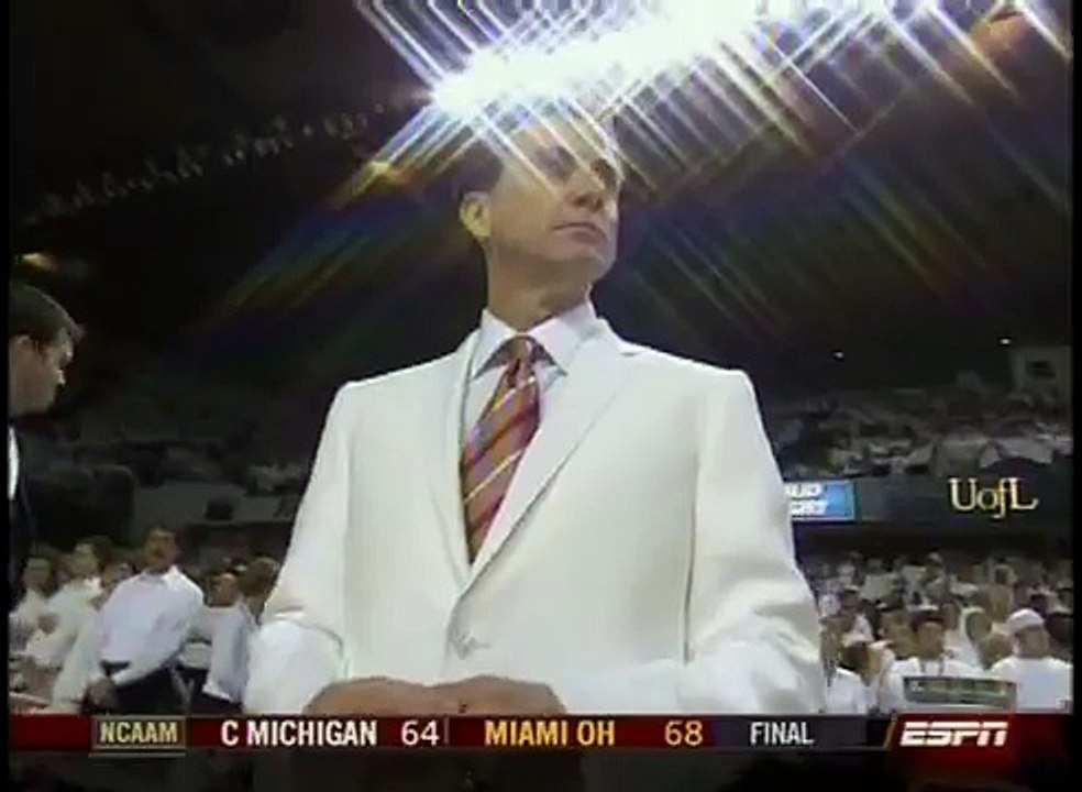 Rick Pitino "Rocks" the White Suit