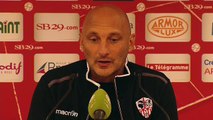 Réaction d'Olivier Pantaloni après Stade Brestois 29 - AC Ajaccio