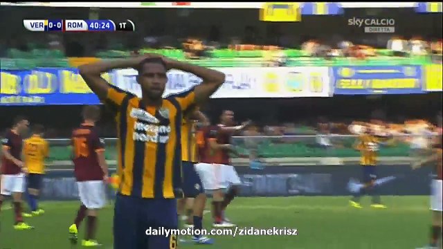 All Goals and Highlights HD _ Hellas Verona 1-1 AS Roma - 22.08.2015 HD