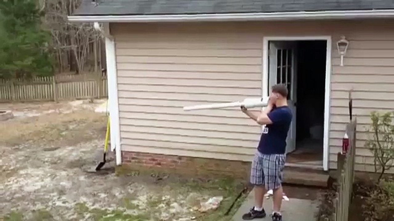 Potato Gun Recoil Knocks Out Front Teeth