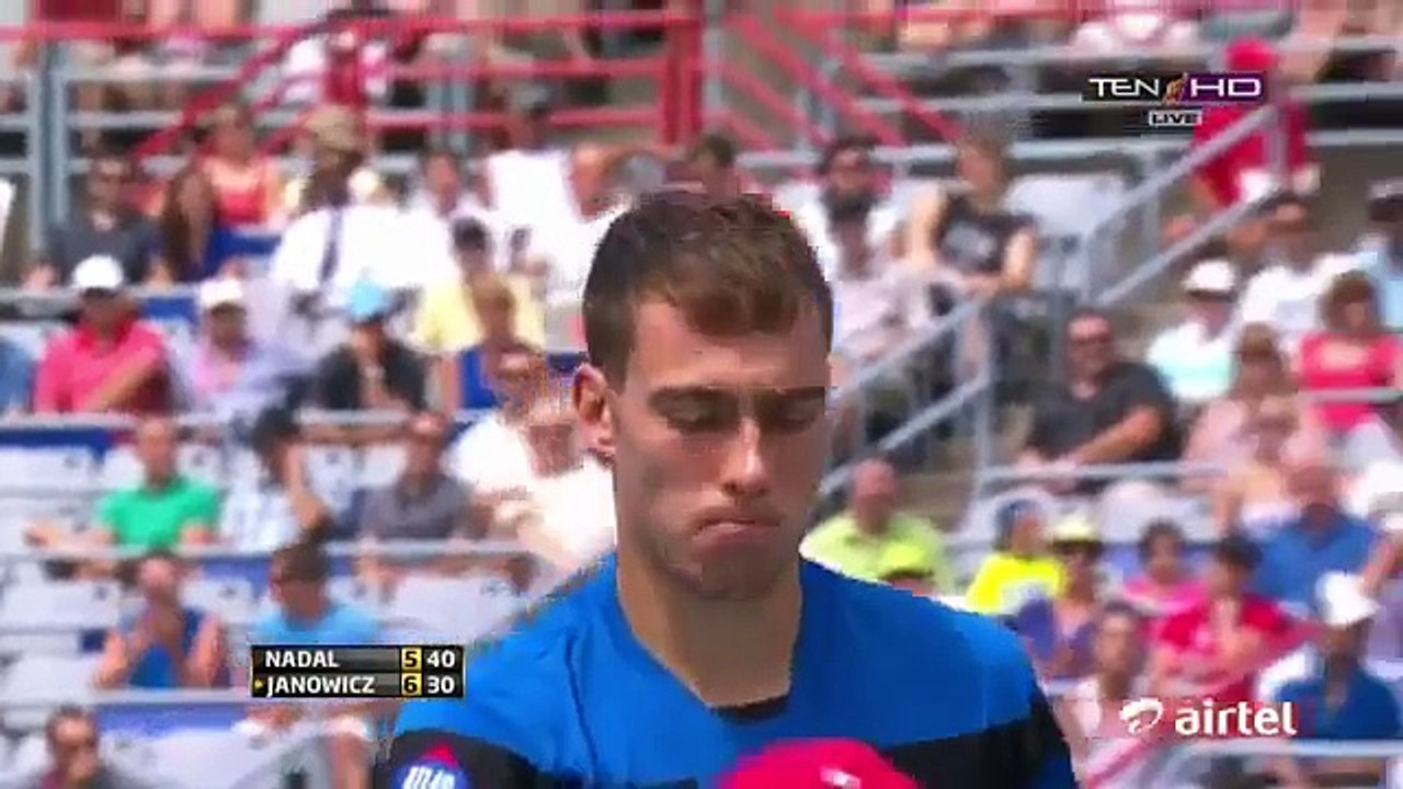 Rafael Nadal Vs Jerzy Janowicz R3 HIGHLIGHTS ROGERS CUP MONTREAL 2013 HD]