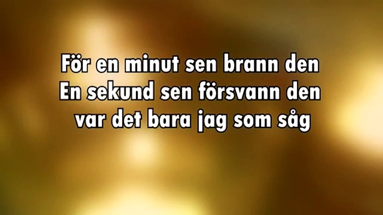 Jonas Björnhager - Tänd ett ljus (karaoke - lyrics)