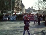 Etudiants en lutte de l'Université de Strasbourg, lors de la manif du 19 mars 2009 à Strasbourg