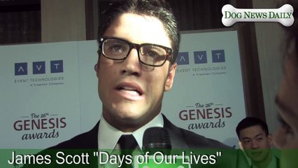 James Scott - Celebrity Interview - 2012 26th Annual Genesis Awards with Dog News Daily