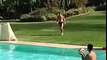 Gareth Bale Amazing sessior kick practice on the Pool - August 2015
