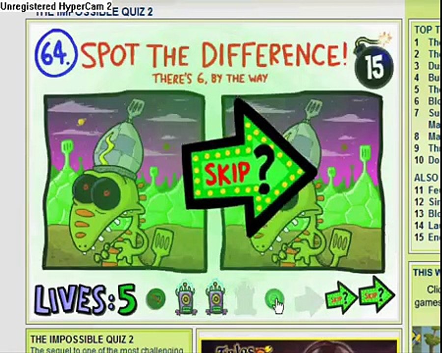 Beating the impossible quiz 2