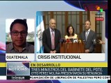 Guatemala: empresariado exige renuncia de Pérez Molina