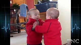 Babies Kissing Mirrors Compilation __ Funny Child Channel