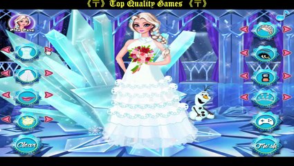 Download Video: 《〒》238 ♣ Disney Frozen Dress UP Games » Elsa Frozen Perfect Wedding Dress Game