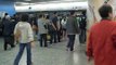 Rush hour train close doors for 4 times @ Hong Kong MTR Admiralty Station