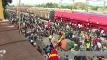 Des milliers de migrants bloqués à la gare de Gevgelija