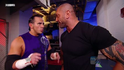SD! 30/10/2009 - Matt Hardy and Batista Backstage