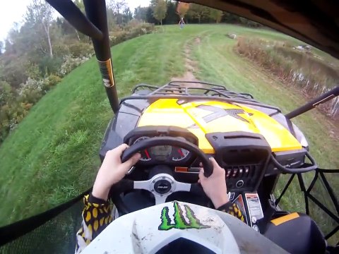 Driving the Can-am commander 1000.