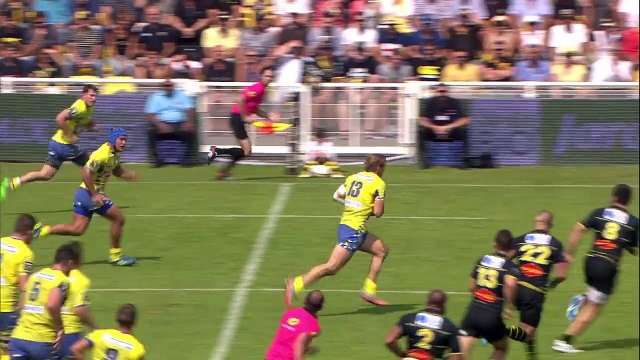 TOP14 - La Rochelle - Clermont : 6-44 - ESSAI Nick ABENDANON (CLE) - Saison 2015/2016