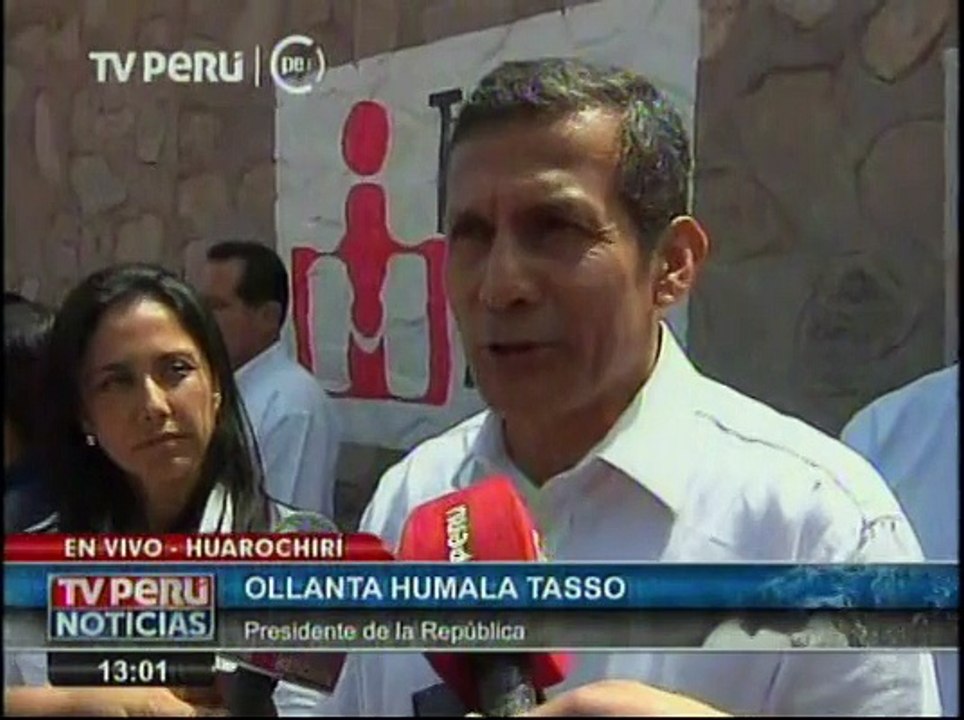 Ollanta Humala a Waldo Ríos: "Que haya menos lloriqueo y más trabajo"