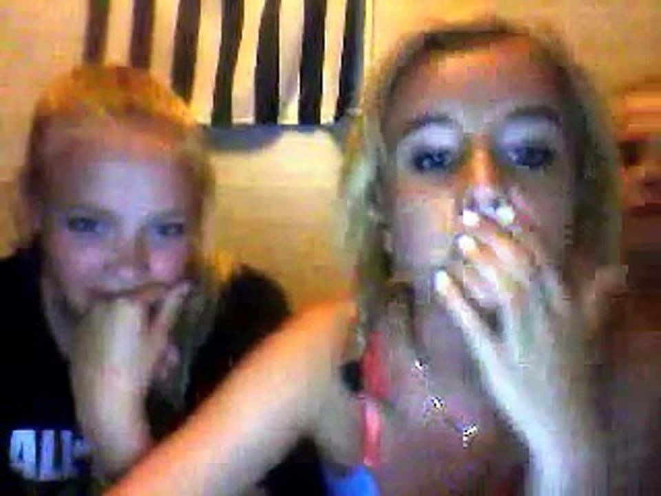 Girls playing slender.