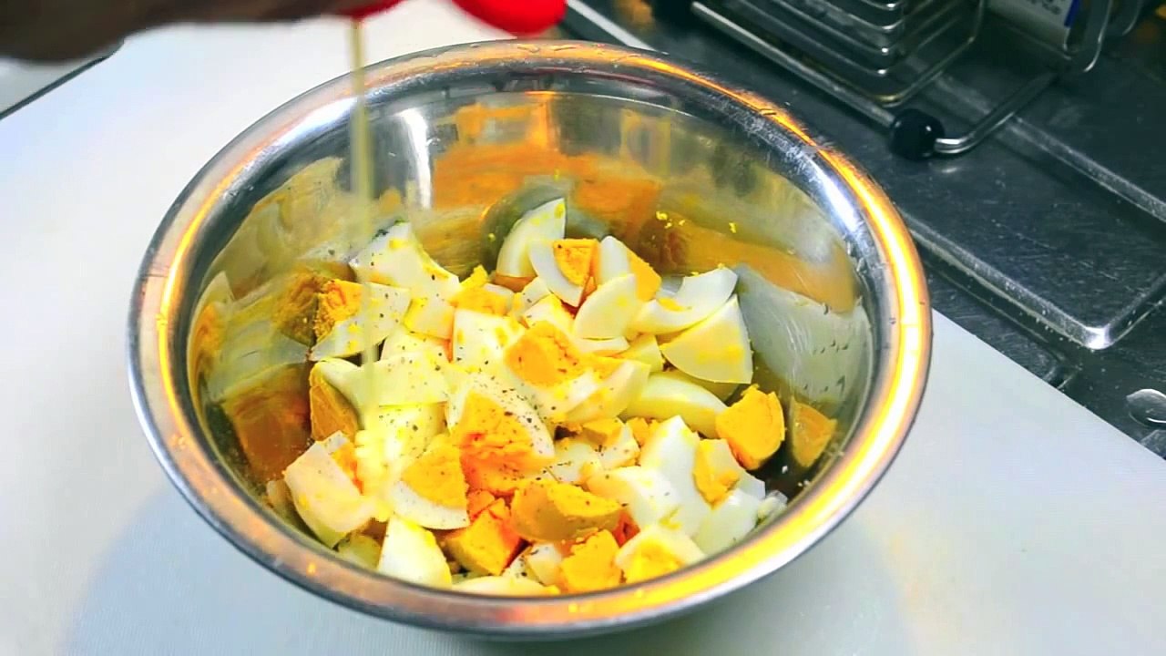 卵サンドイッチの作り方　　How to make egg sandwiches