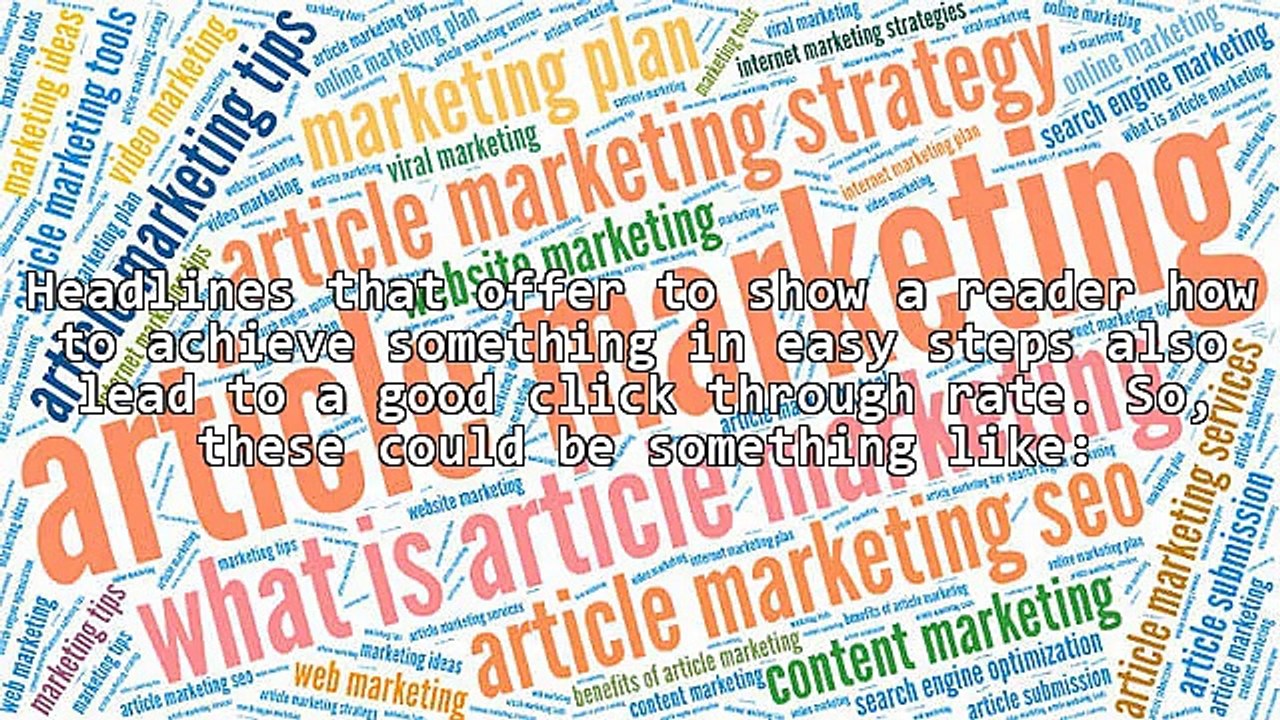 The Four Elements Of A Nifty Marketing Article